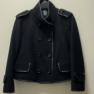 NWOT Per Se Wool Blend Double Breasted Jacket